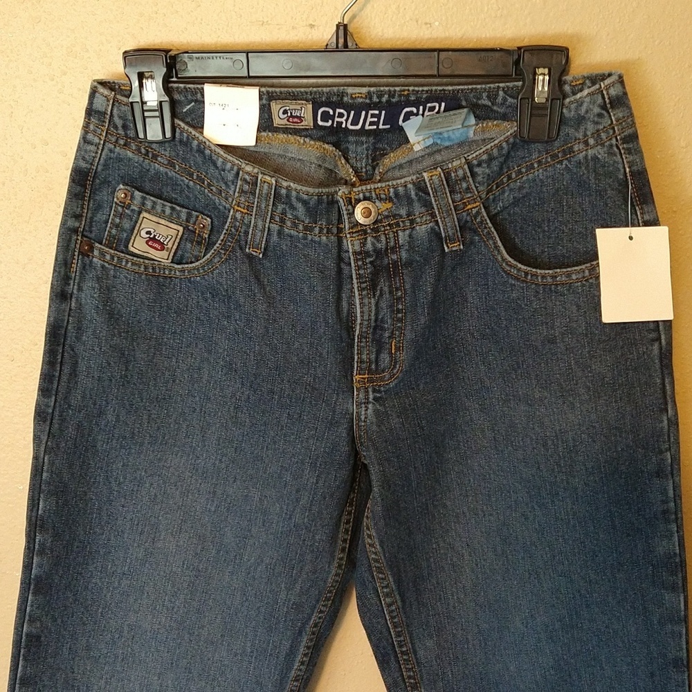 Cruel Girl Super Low Rise Western Jeans